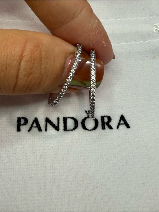 Pandora Jewelry - Pandora Sparkling Hoop Earrings
Sterling silver NEW WITHOUT BAG